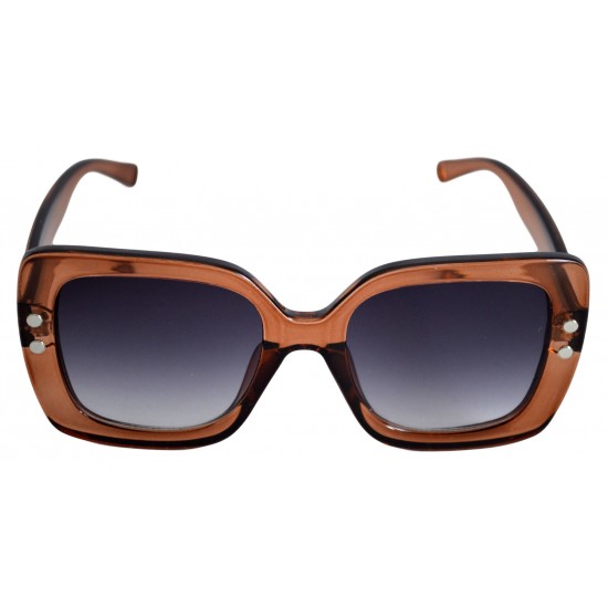 Ochelari de Soare Dama Rectangular Maro Oversized