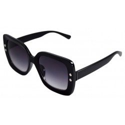 Ochelari de Soare Dama Rectangular, Oversized, Negru degrade