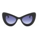 Ochelari de soare dama Butterfly Oversized - Negru