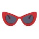 Ochelari de soare dama Cat eye Butterfly Oversized - Rosu