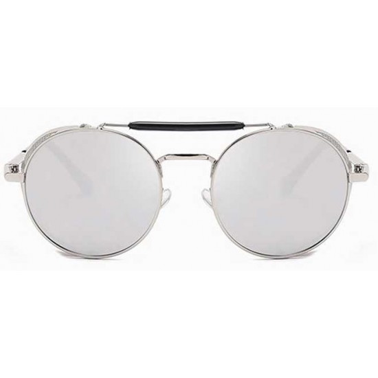 Ochelari de soare Rotunzi Steampunk Cage Argintiu Ochelari de soare Rotunzi Steampunk Cage Argintiu