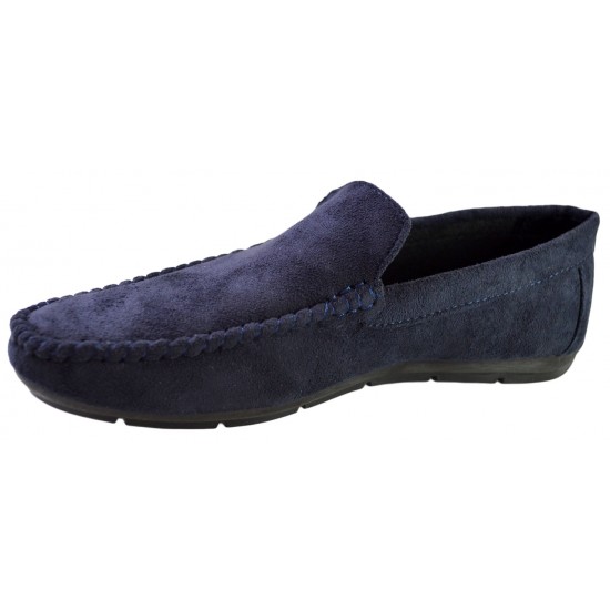 Mocasini Barbatesti Bleumarin Piele Intoarsa Corner