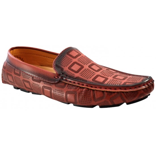 Mocasini Barbatesti, Rosu-Bordo, FreeFresh