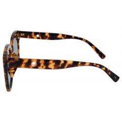 Ochelari de Soare Dama Rectangular Oversized Maro Leopard