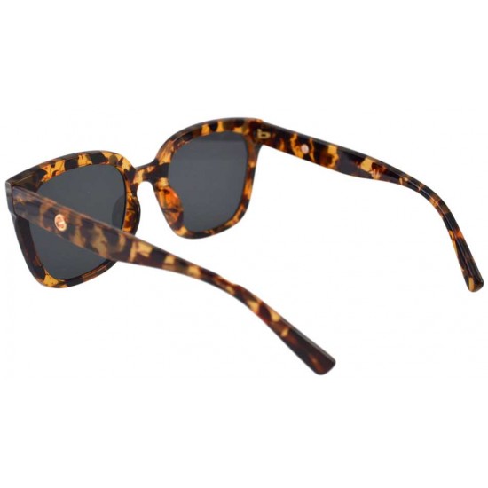 Ochelari de Soare Dama Rectangular Oversized Maro Leopard