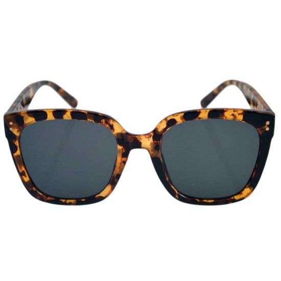 Ochelari de Soare Dama Rectangular Oversized Maro Leopard