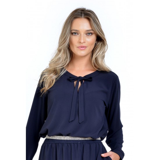 Bluza Dama cu Funda, Bleumarin