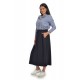 Camasa Dama Poplin Albastra cu Carouri Vichy Camasa Dama Poplin Albastra cu Carouri Vichy