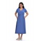 Rochie Dama Albastra Lunga cu Buzunare Rochie Dama Albastra Lunga cu Buzunare