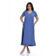 Rochie Dama Albastra Lunga cu Buzunare Rochie Dama Albastra Lunga cu Buzunare