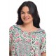 Bluza Dama, Model Floral, Roz Verde Bluza Dama, Model Floral, Roz Verde