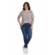 Bluza Dama, Model Floral, Roz Verde Bluza Dama, Model Floral, Roz Verde