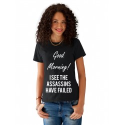 Tricou dama negru - Assassins faild