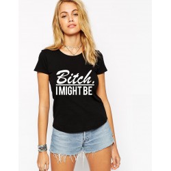 Tricou dama negru - Bitch