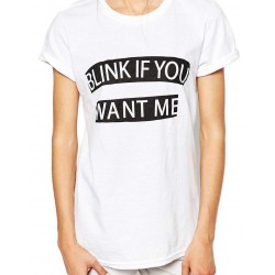 Tricou dama alb - Blink