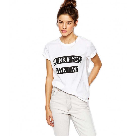 Tricou dama alb - Blink