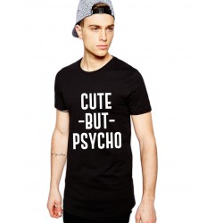 Tricou negru barbati - Cute but PSYCHO