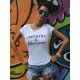 Tricou dama alb - Cocaine & Caviar