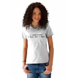 Tricou dama alb -  I understand