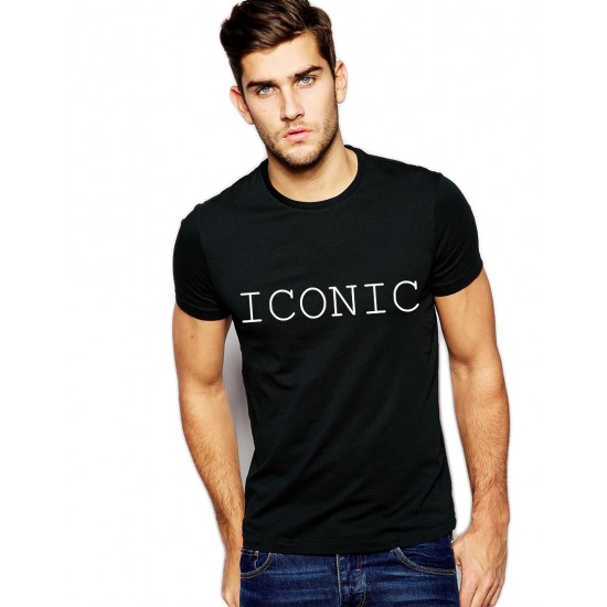 Tricou negru barbati - ICONIC