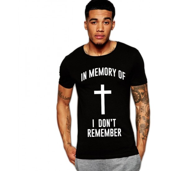 Tricou negru barbati - In memory 