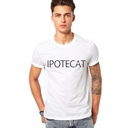 Tricou alb barbati - Ipotecat