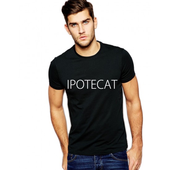 Tricou negru barbati - Ipotecat