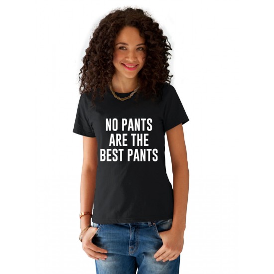 Tricou dama negru -  No PANTS