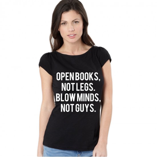 Tricou dama negru, Open Books