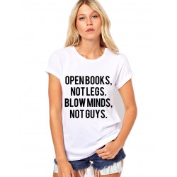 Tricou dama alb  -  Open Books