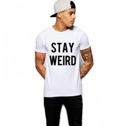 Tricou alb barbati - Stay Wired