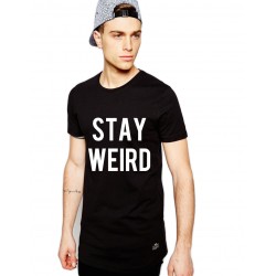 Tricou negru barbati  - Stay Wired