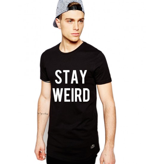 Tricou negru barbati  - Stay Wired