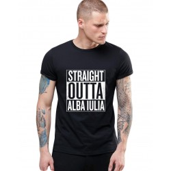 Tricou negru barbati - Straight Outta Alba Iulia