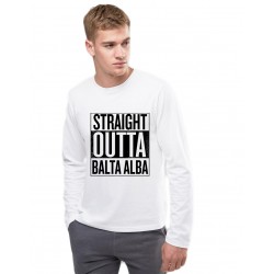 Bluza barbati alba - Straight Outta Balta Alba
