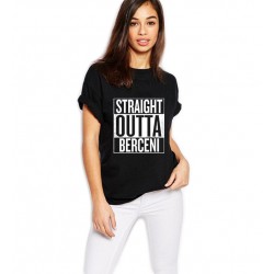 Tricou dama negru - Straight Outta Berceni