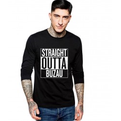 Bluza barbati neagra - Straight Outta Buzau