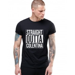 Tricou negru barbati - Straight Outta Colentina