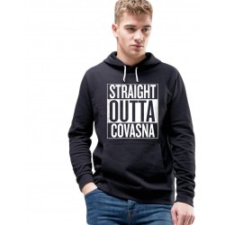 Hanorac Barbati Negru - Straight Outta Covasna