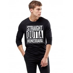 Bluza barbati neagra - Straight Outta Hunedoara