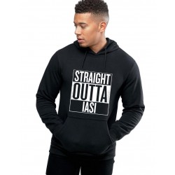 Hanorac Barbati Negru - Straight Outta Iasi