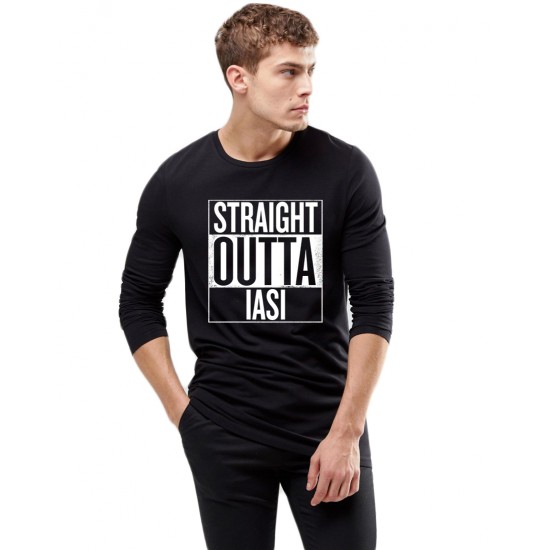 Bluza barbati neagra - Straight Outta Iasi