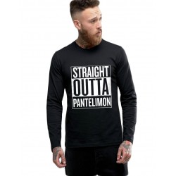 Bluza barbati neagra - Straight Outta Pantelimon