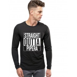 Bluza barbati neagra - Straight Outta Pipera