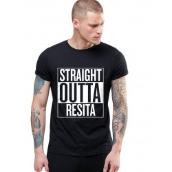 Tricou negru barbati - Straight Outta Resita