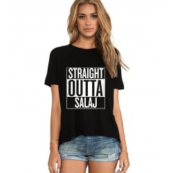 Tricou dama negru - Straight Outta Salaj