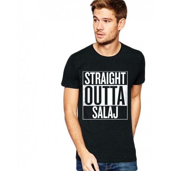 Tricou negru barbati - Straight Outta Salaj