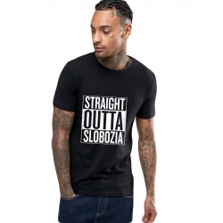 Tricou negru barbati - Straight Outta Slobozia