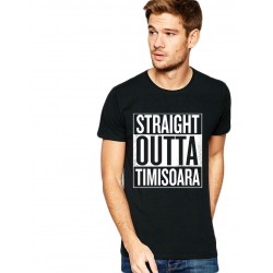 Tricou negru barbati - Straight Outta Timisoara