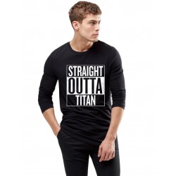 Bluza barbati neagra - Straight Outta Titan